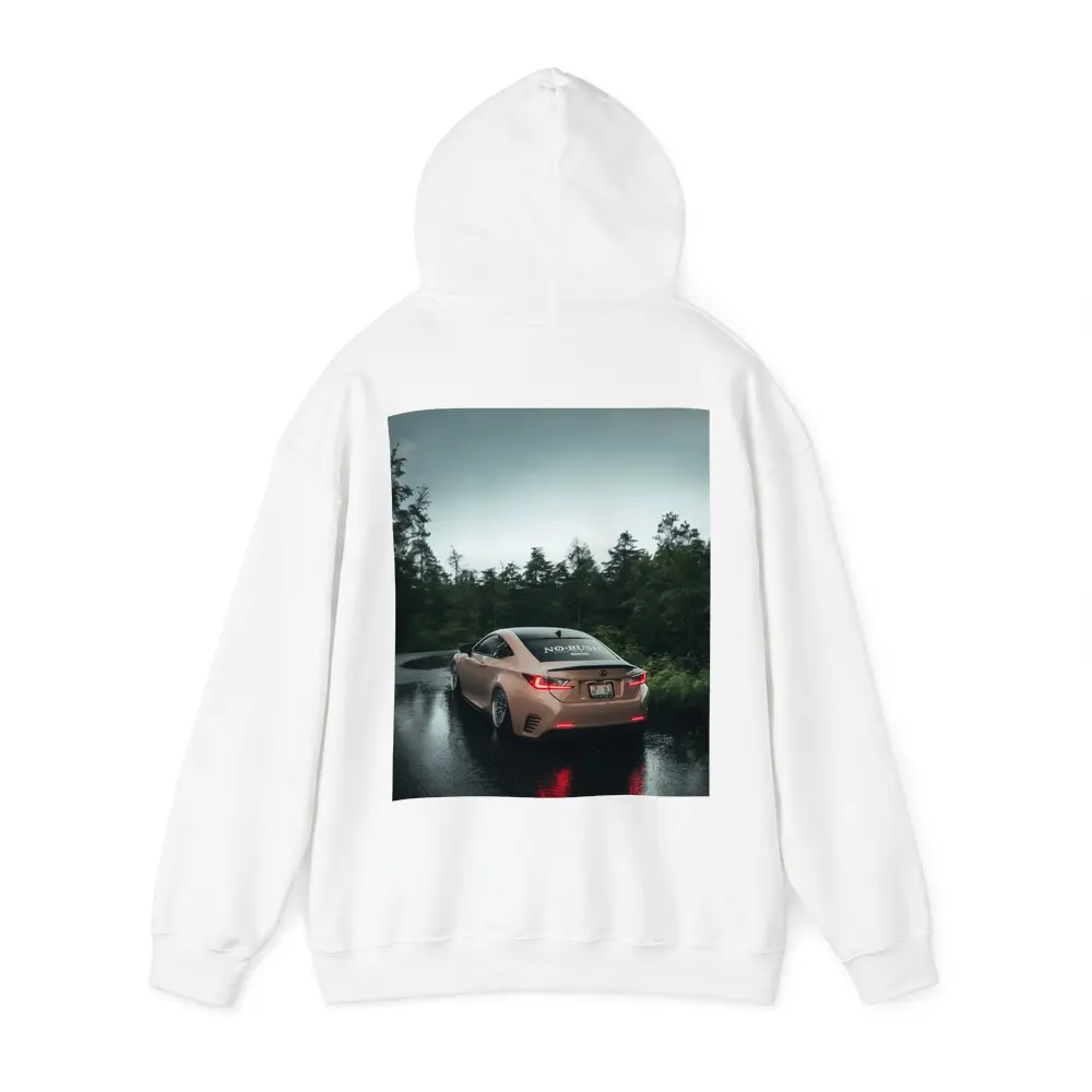 Lexus RC Rainy Forest Road Rear View – Hoodies
