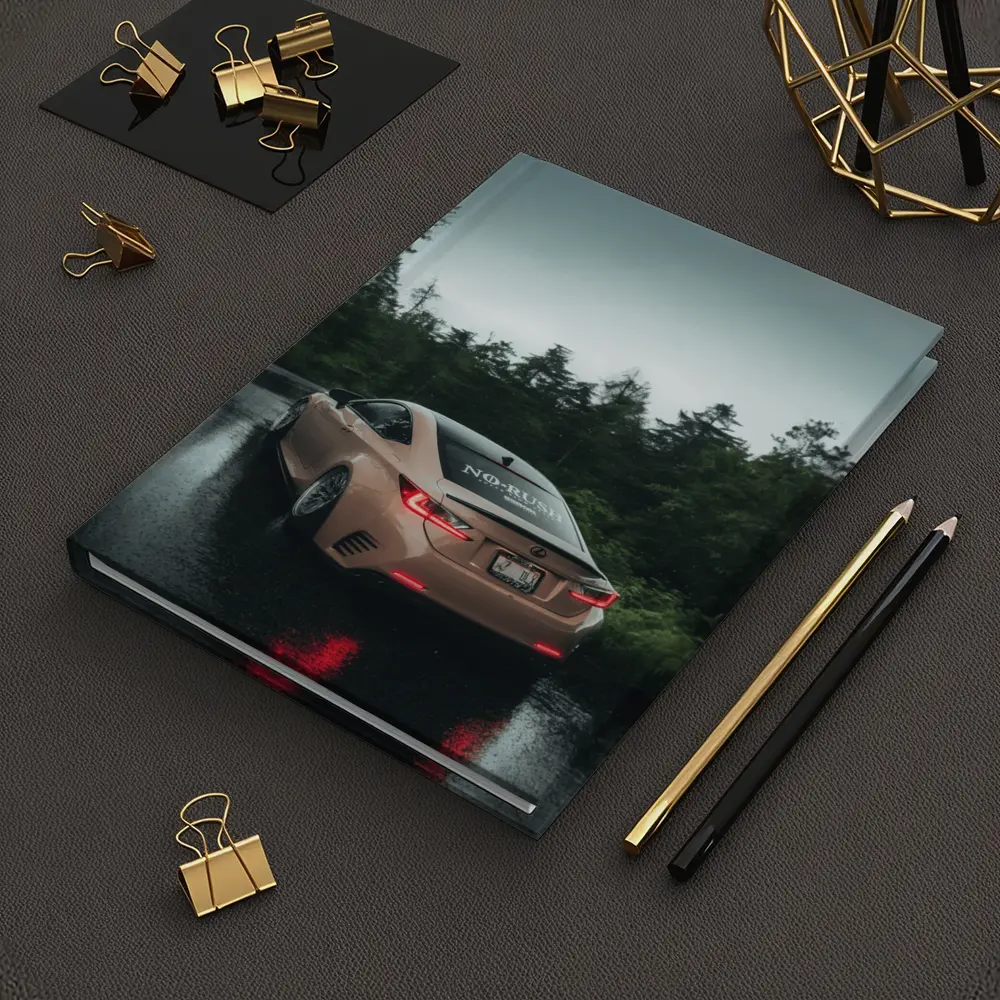 Lexus RC Rainy Forest Road Rear View – Notebooks