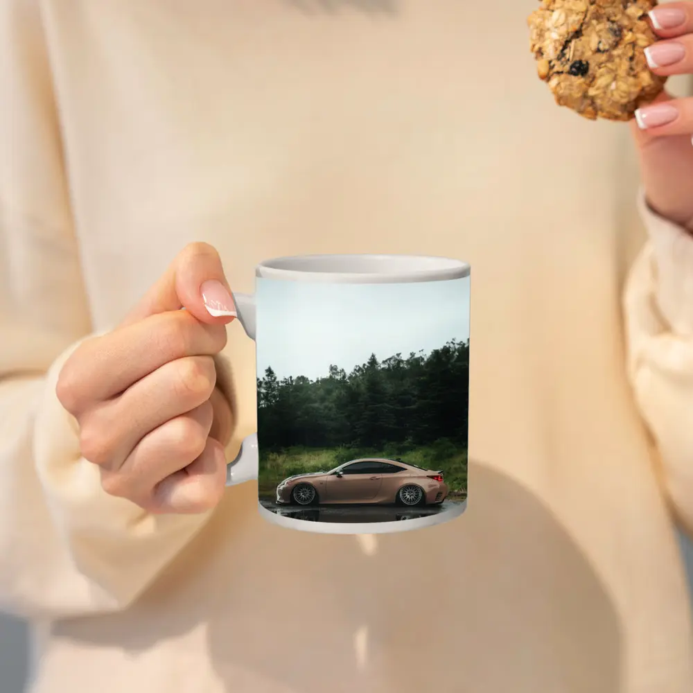 Lexus RC Coupe Rainy Forest Reflection – Mugs