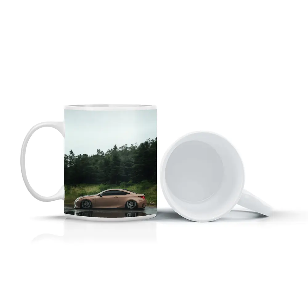 Lexus RC Coupe Rainy Forest Reflection – Mugs