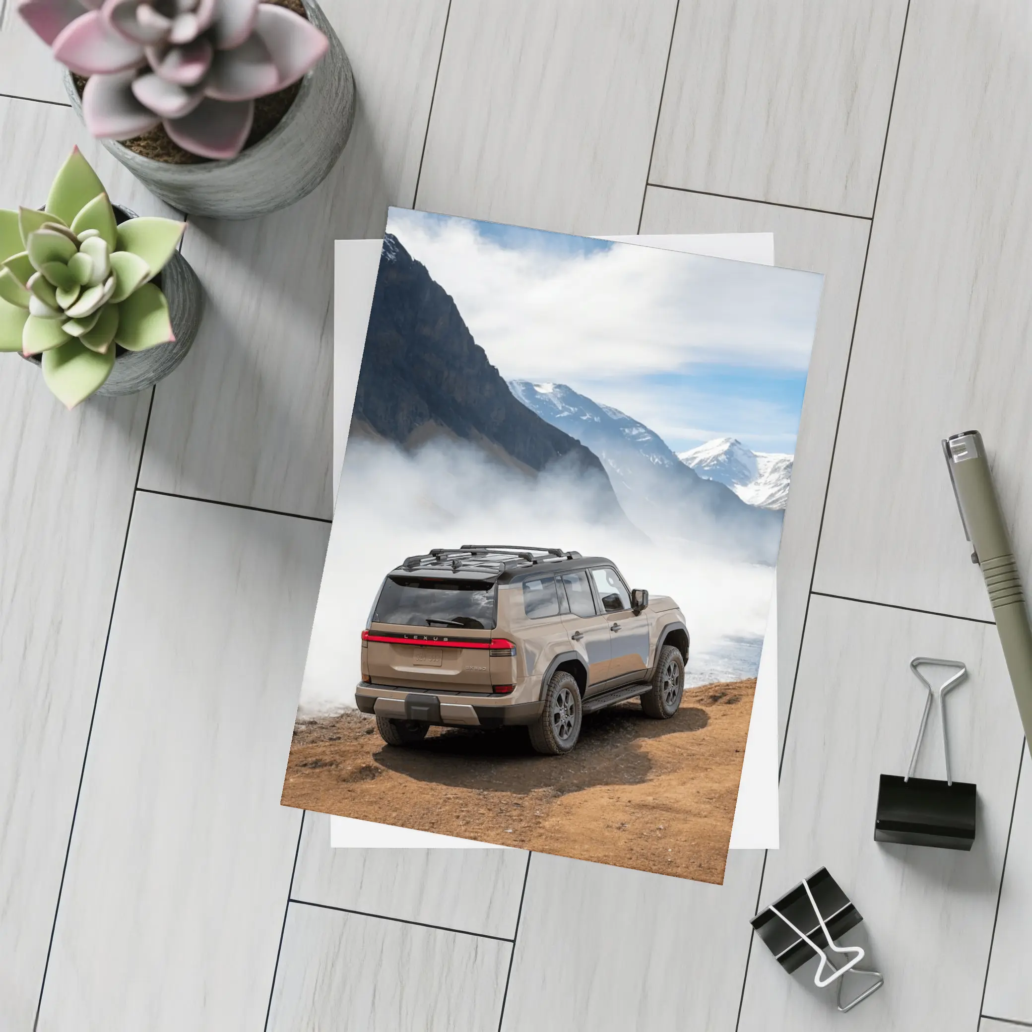 Lexus GX Mountain Fog Rugged Terrain – Postcards