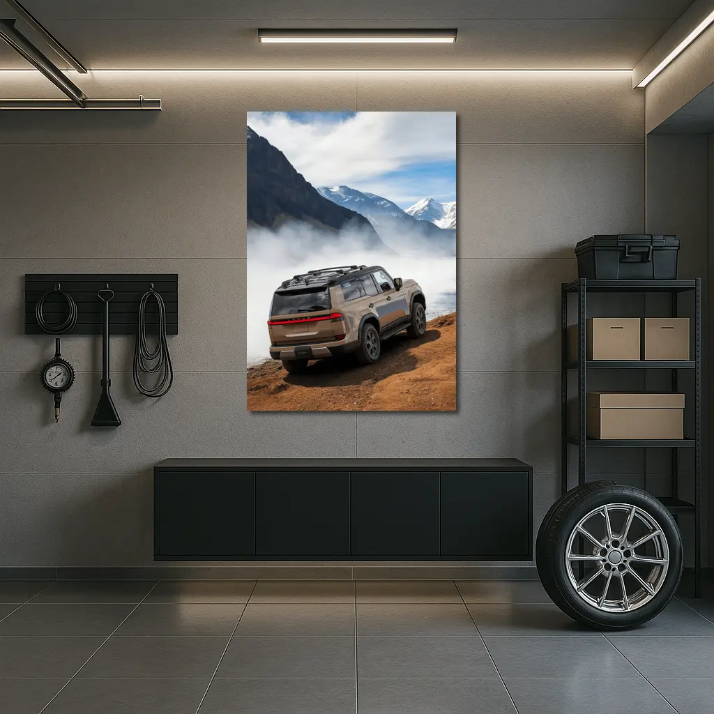Lexus GX Mountain Fog Rugged Terrain – Wall Art