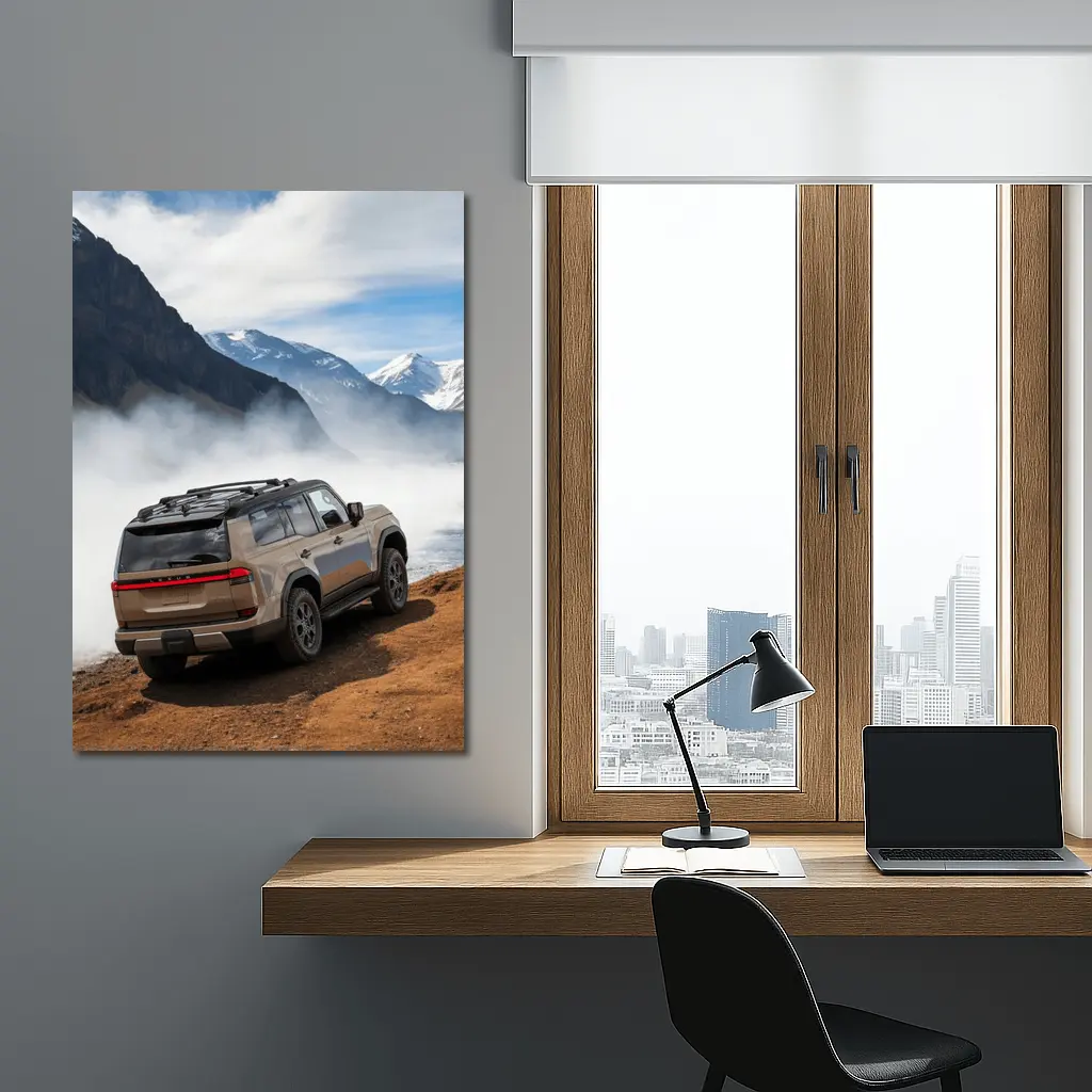 Lexus GX Mountain Fog Rugged Terrain – Wall Art
