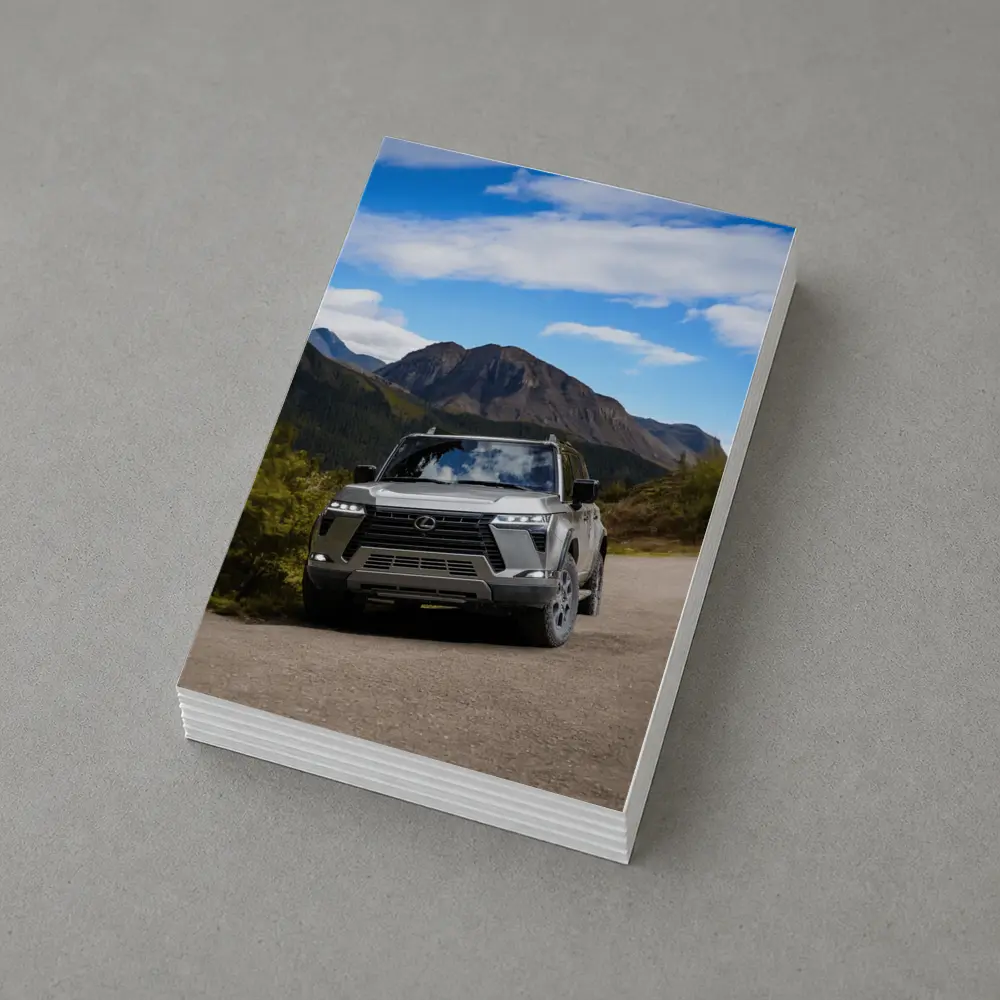 Lexus GX Mountain Road Gray SUV – Postcards