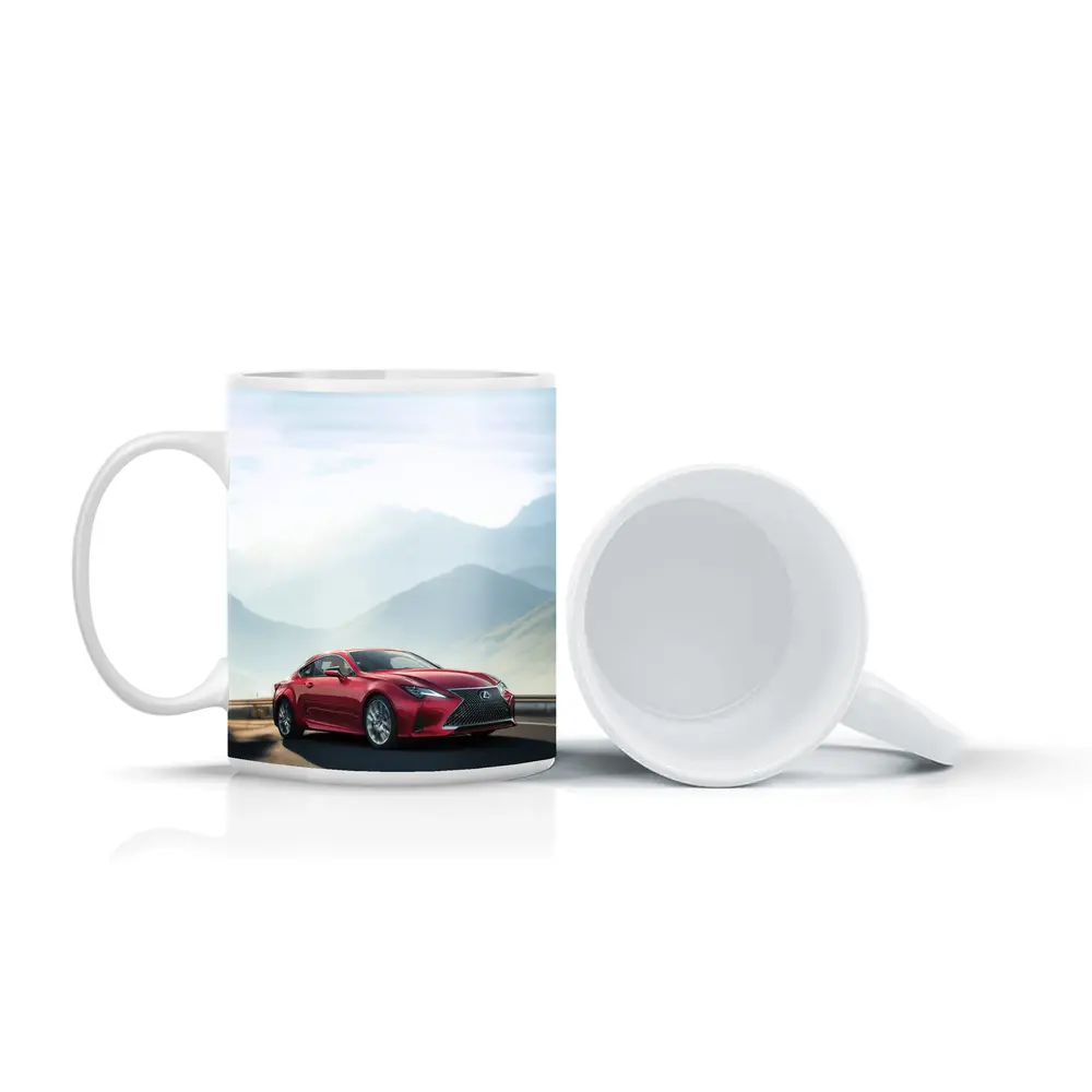 Lexus RC Red Coupe Mountain Road Drive – Mugs
