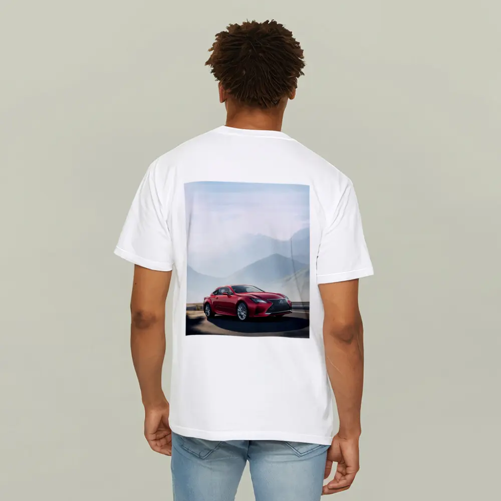 Lexus RC Red Coupe Mountain Road Drive – T-Shirts