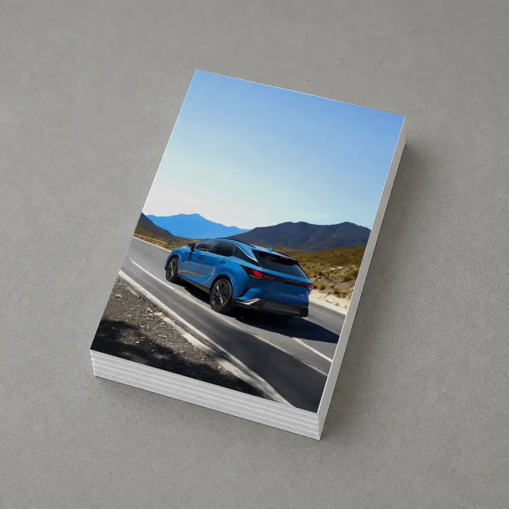 Lexus RX Blue SUV Mountain Road Drive – Postcards