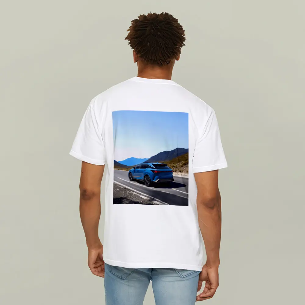 Lexus RX Blue SUV Mountain Road Drive – T-Shirts
