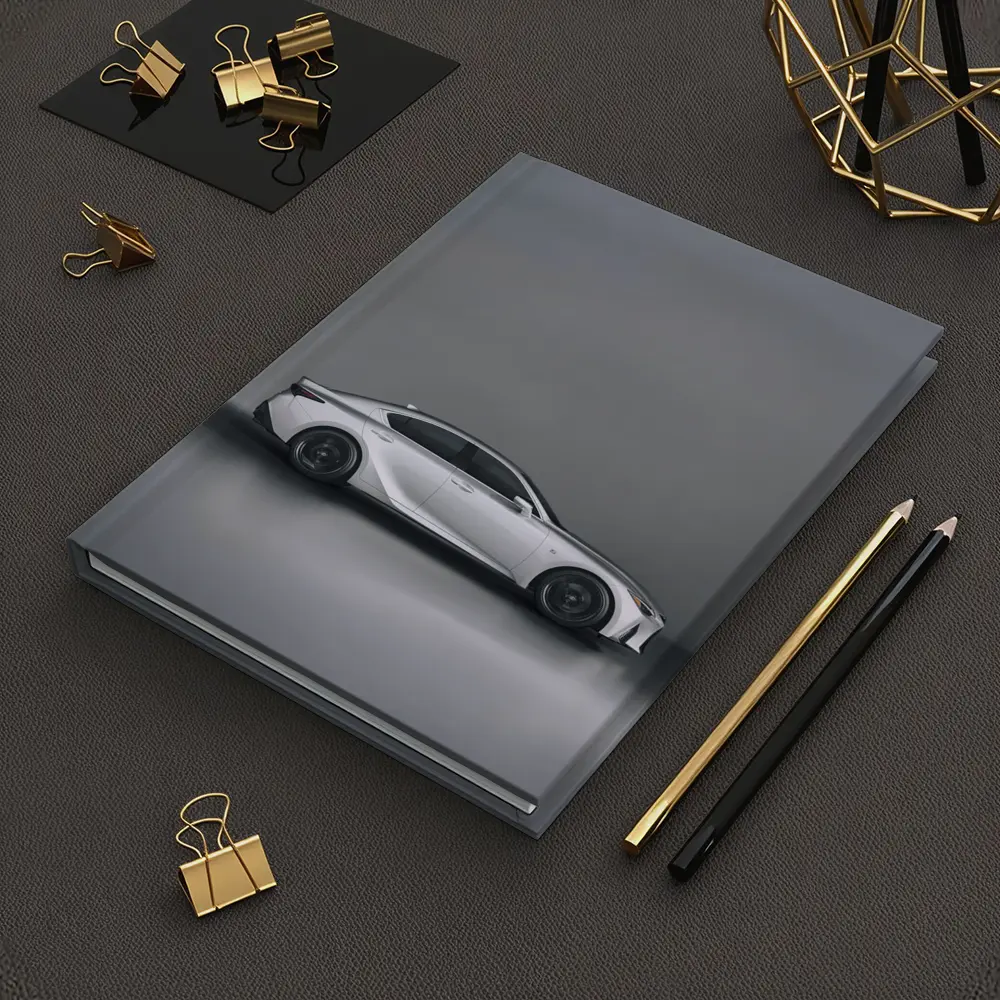 Lexus IS White Sedan Studio Gray Background – Notebooks