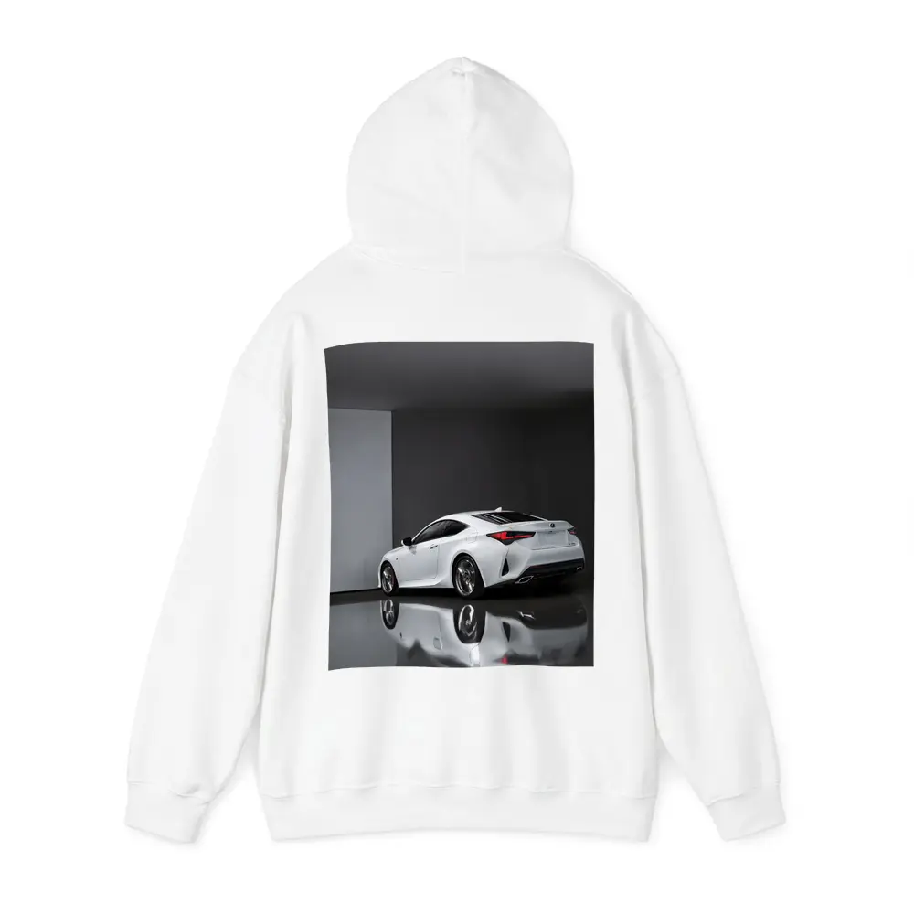 Lexus RC White Coupe Studio Setting – Hoodies