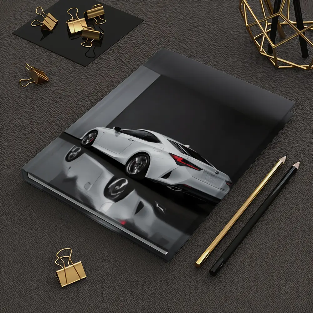 Lexus RC White Coupe Studio Setting – Notebooks