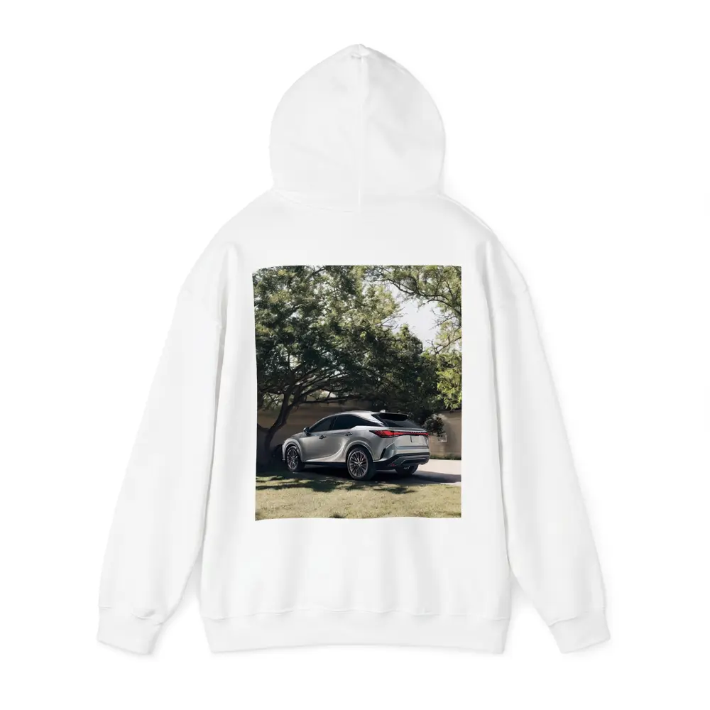 Lexus RX Silver SUV Parked Shaded Driveway – Hoodies