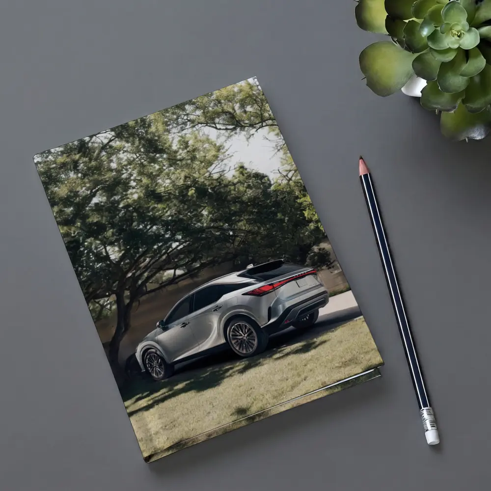 Lexus RX Silver SUV Parked Shaded Driveway – Notebooks