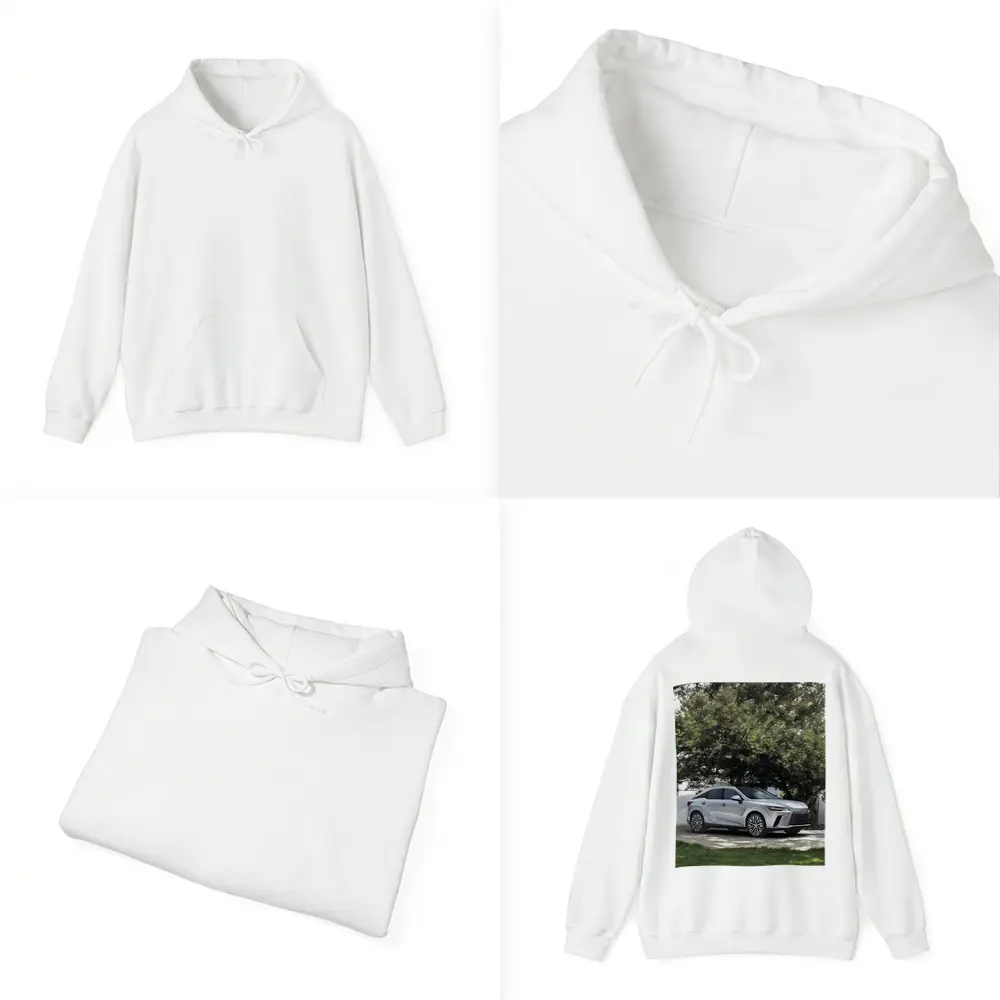 Lexus RX Silver SUV Parked Under Trees – Hoodies