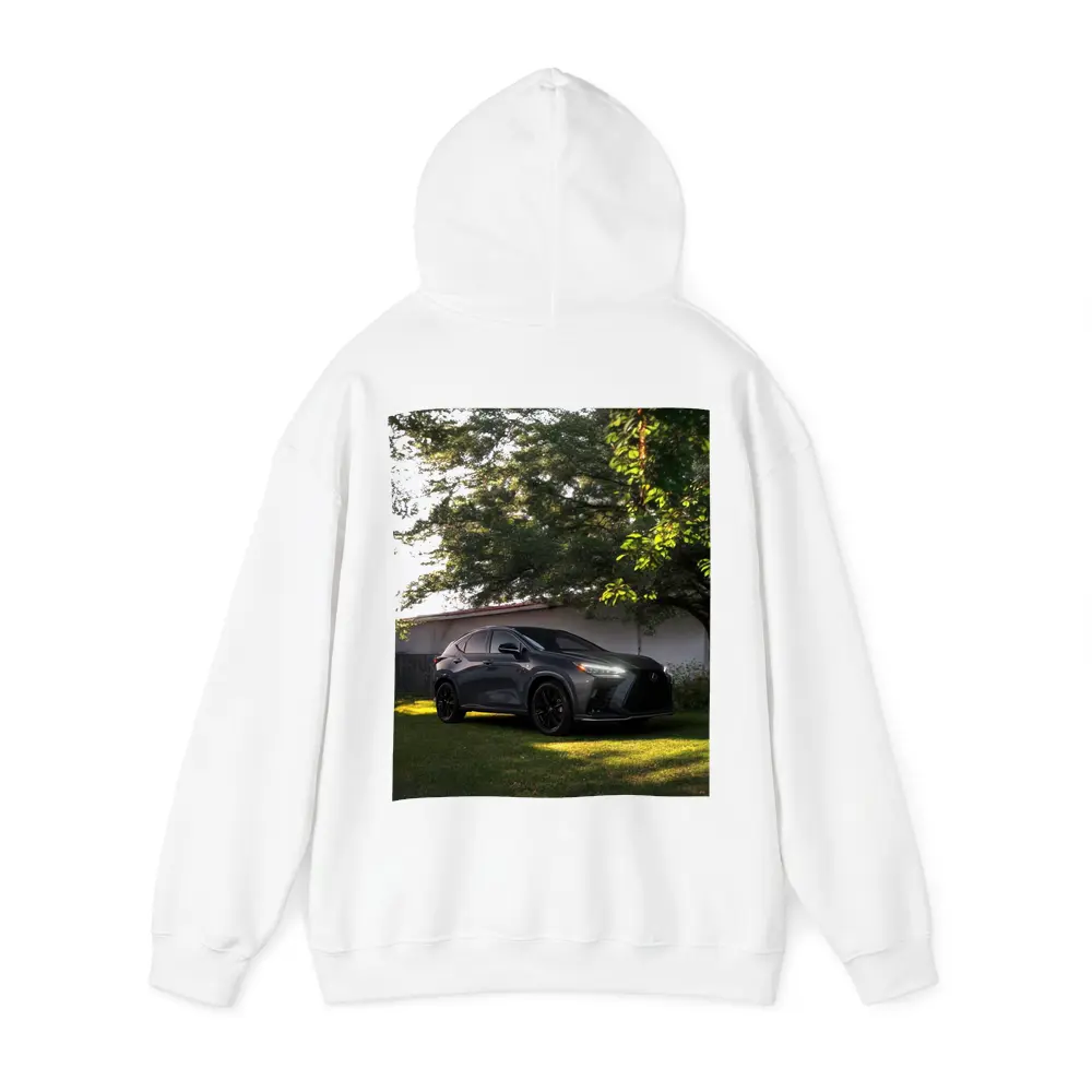 Lexus NX Dark Gray SUV Parked Outdoors – Hoodies