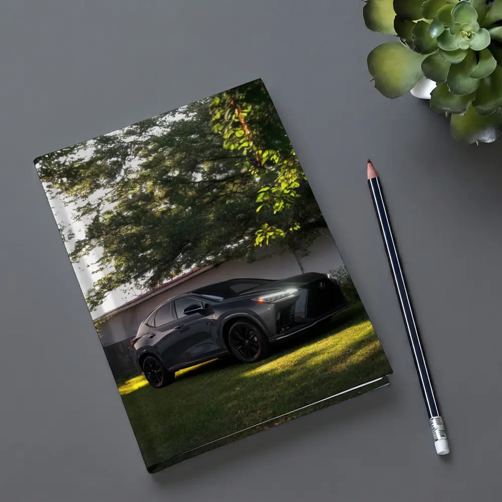 Lexus NX Dark Gray SUV Parked Outdoors – Notebooks