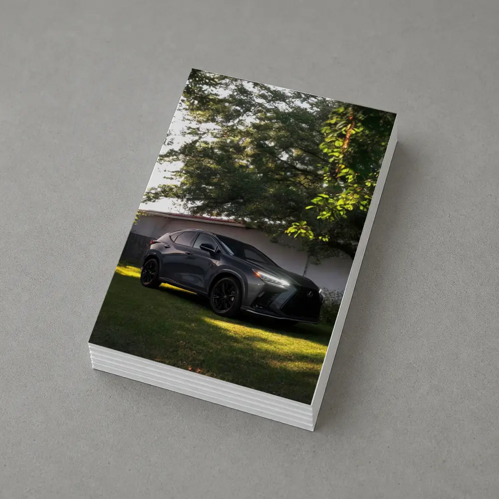 Lexus NX Dark Gray SUV Parked Outdoors – Postcards