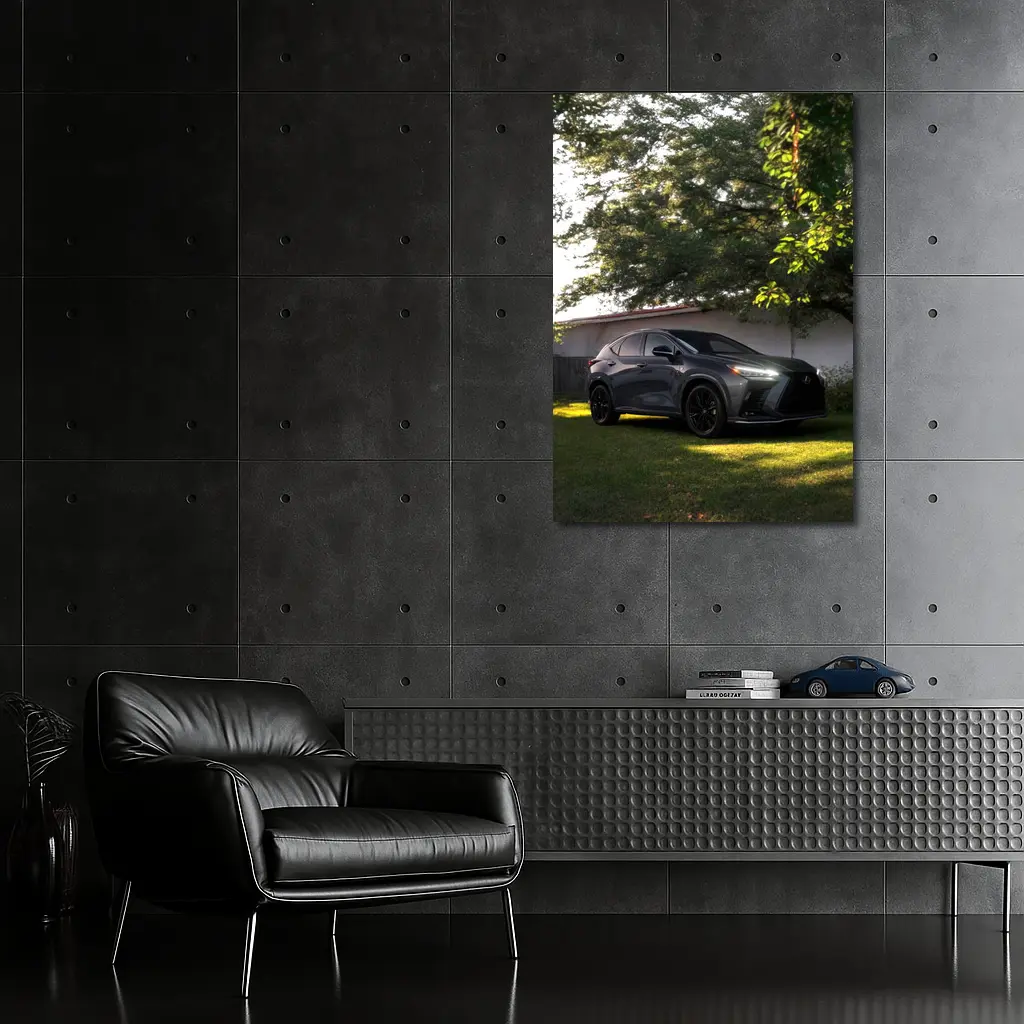Lexus NX Dark Gray SUV Parked Outdoors – Wall Art