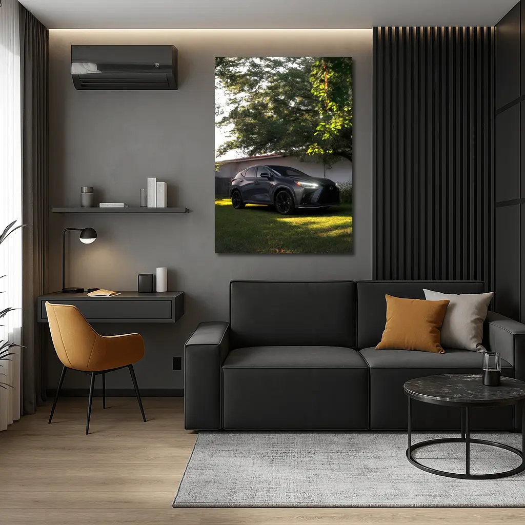 Lexus NX Dark Gray SUV Parked Outdoors – Wall Art