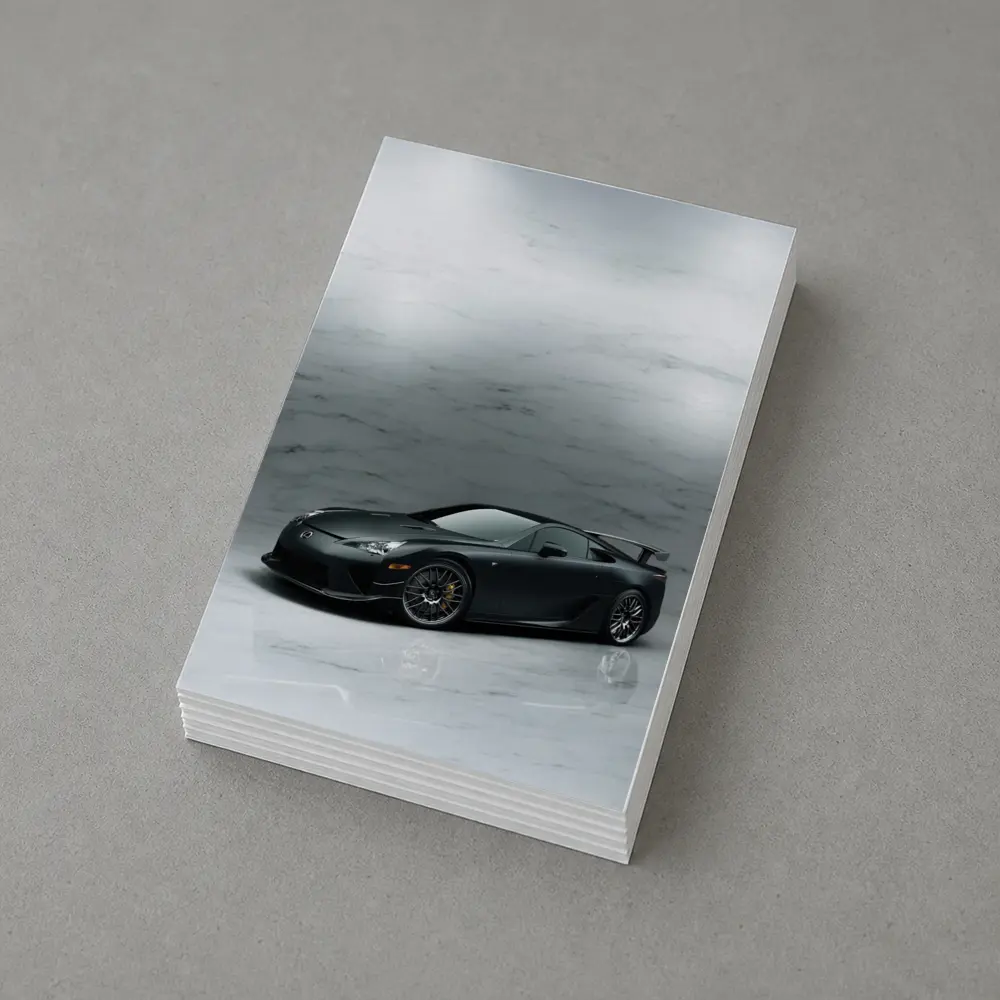 Lexus LFA Matte Black Marble Studio – Postcards