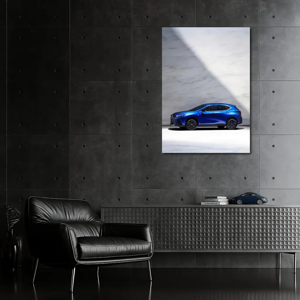 Lexus NX Blue SUV Marble Studio – Wall Art