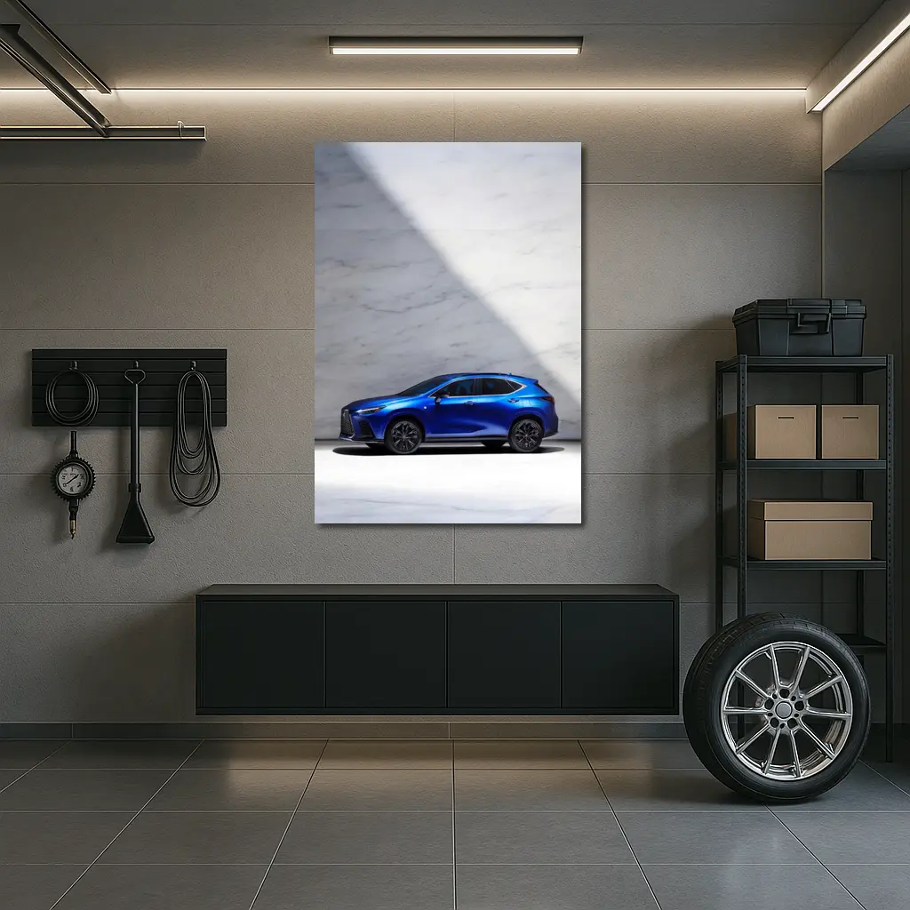 Lexus NX Blue SUV Marble Studio – Wall Art