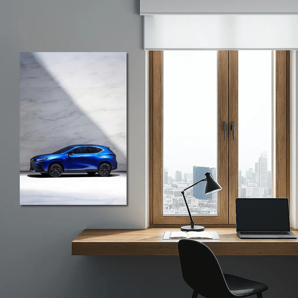 Lexus NX Blue SUV Marble Studio – Wall Art