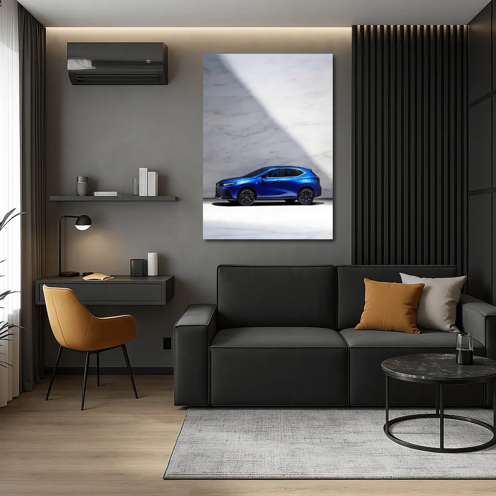 Lexus NX Blue SUV Marble Studio – Wall Art
