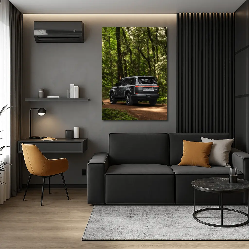 Lexus GX Black SUV Forest Trail – Wall Art