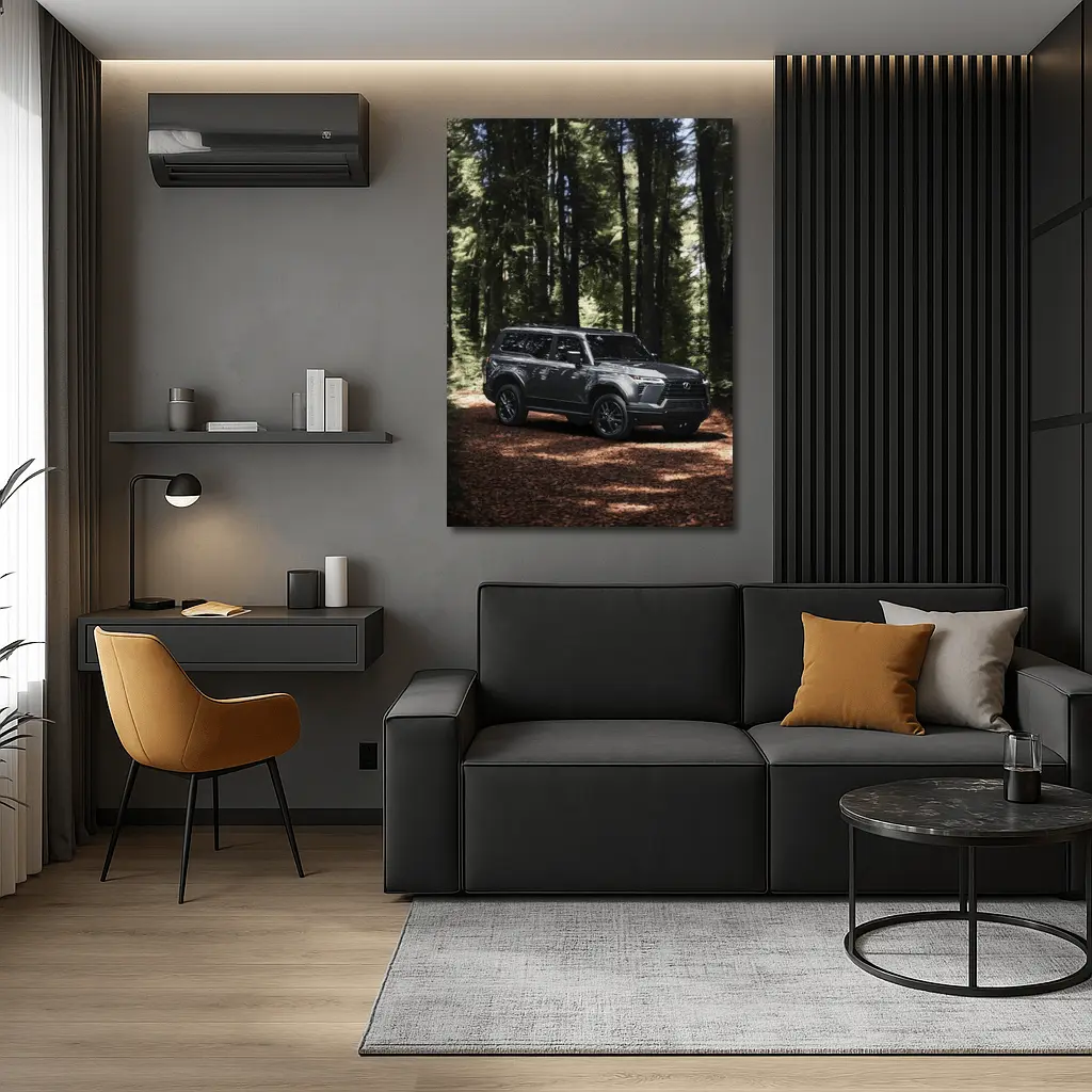 Lexus GX Forest Trail Dark Gray SUV – Wall Art