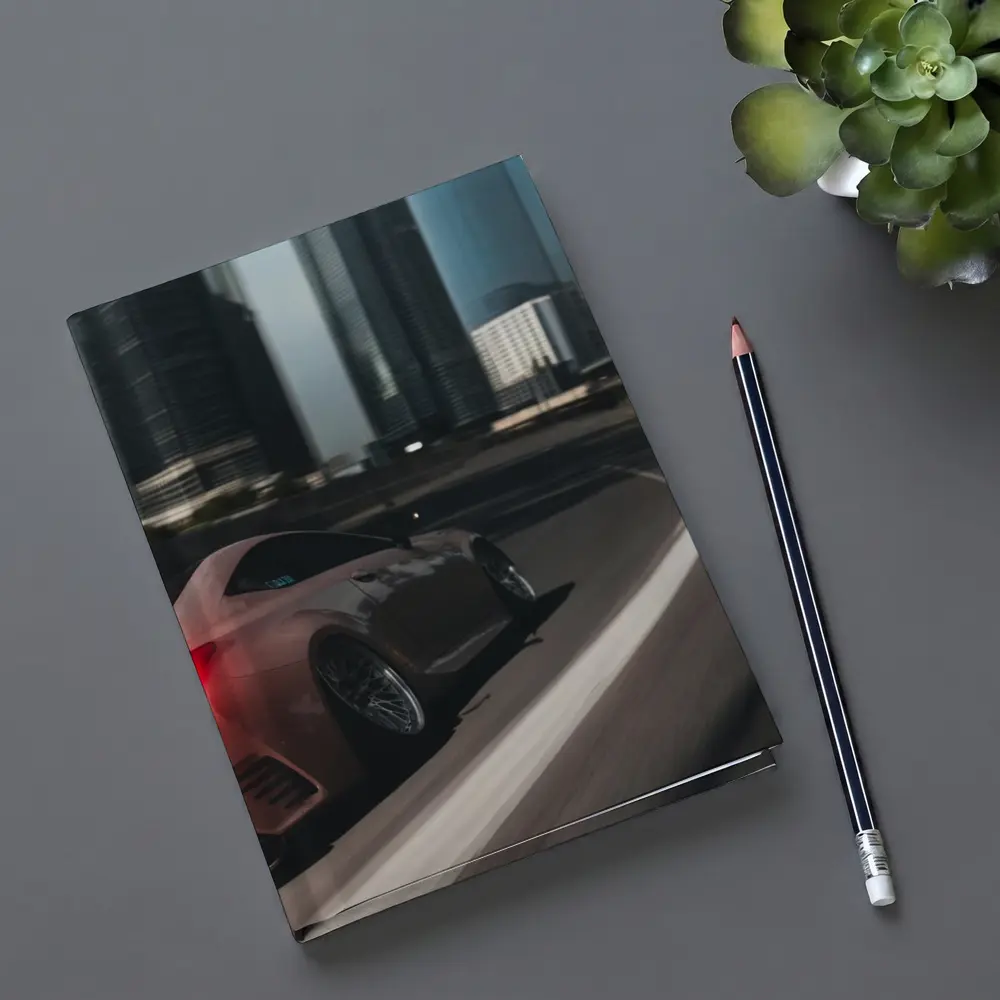 Lexus RC Speeding Through Night City – Notebooks