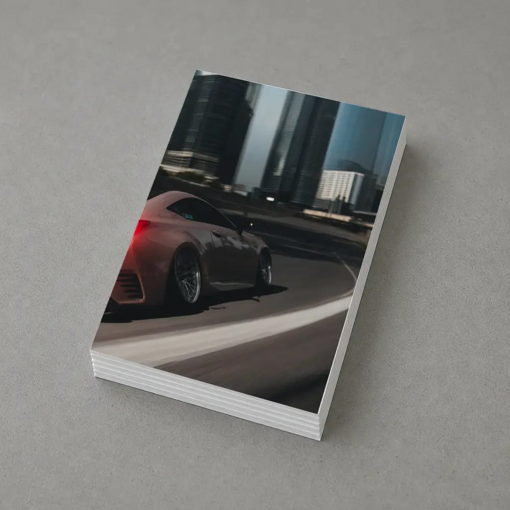 Lexus RC Speeding Through Night City – Postcards