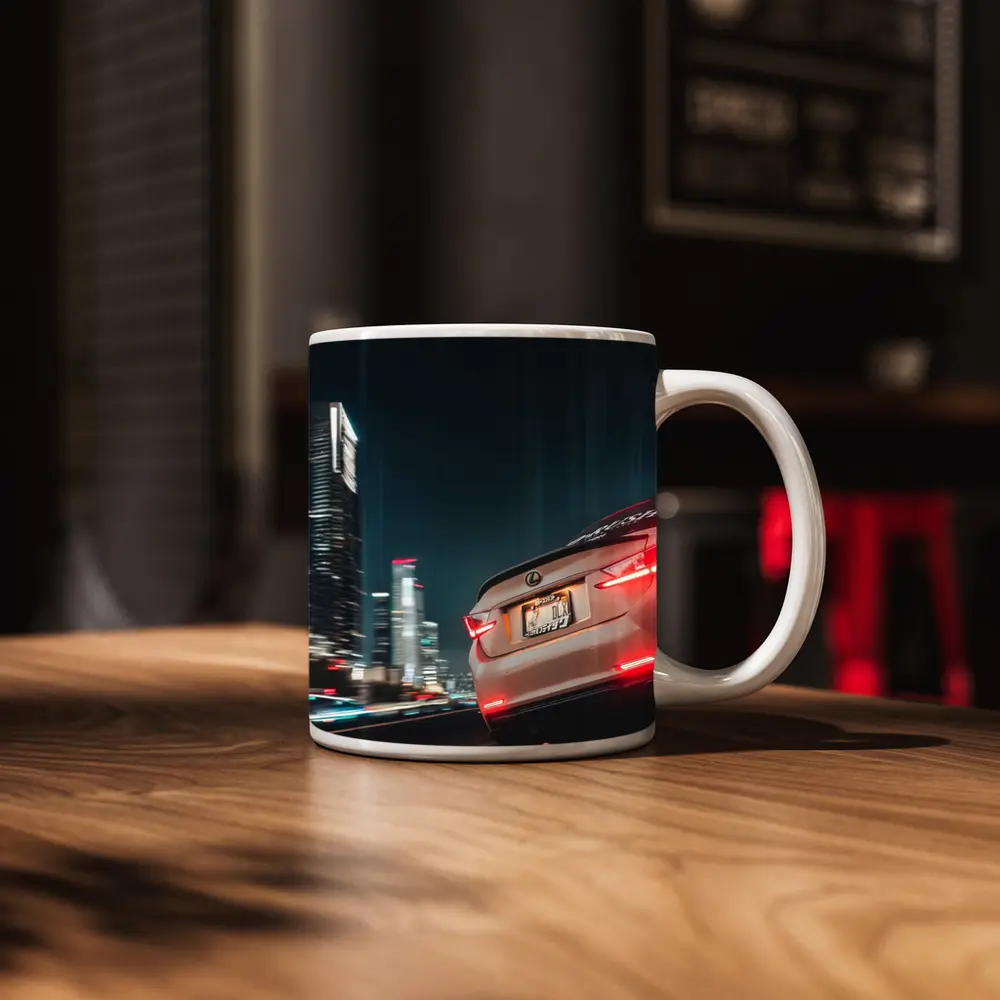 Lexus GS Night City Skyline Drive – Mugs