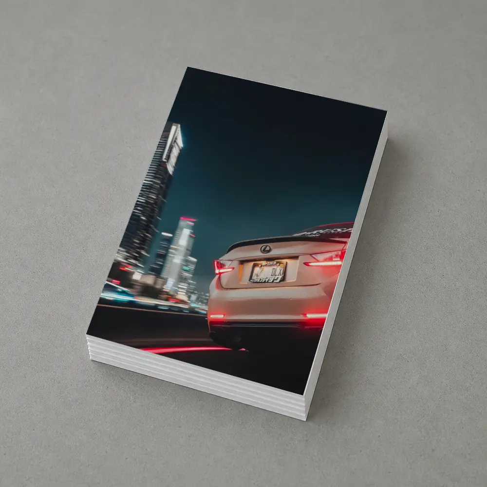 Lexus GS Night City Skyline Drive – Postcards