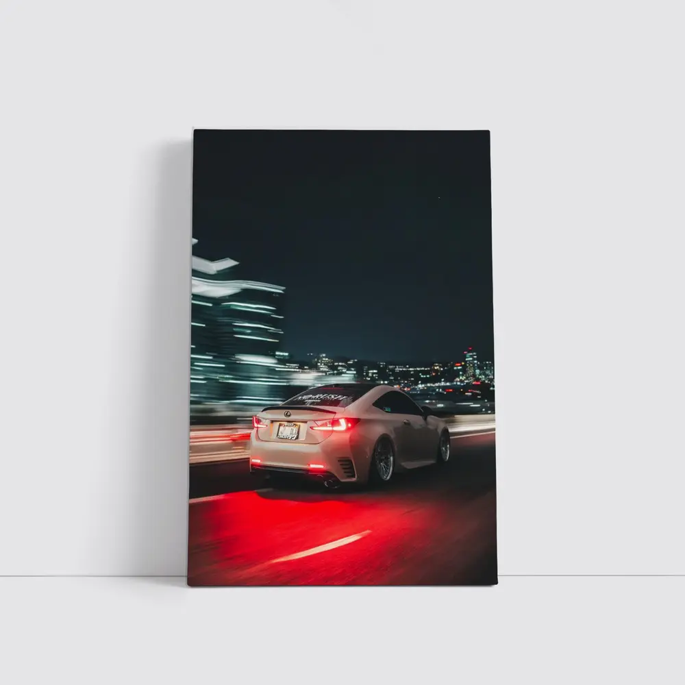 Lexus RC Night City Street Racing – Wall Art
