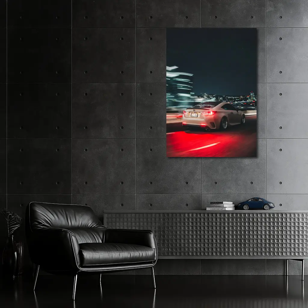 Lexus RC Night City Street Racing – Wall Art