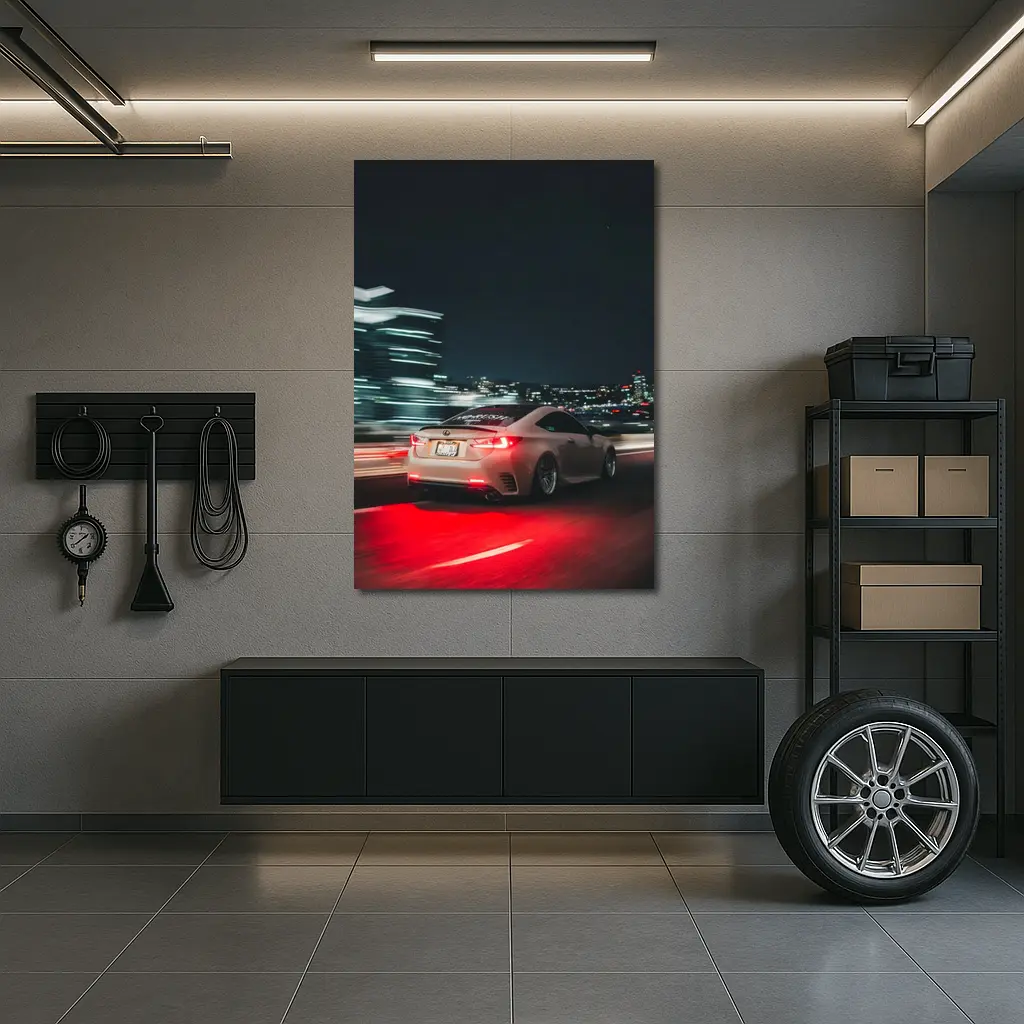 Lexus RC Night City Street Racing – Wall Art