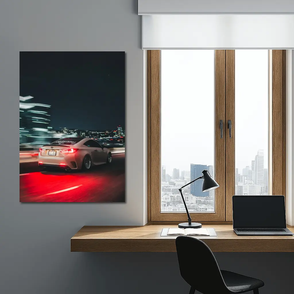 Lexus RC Night City Street Racing – Wall Art