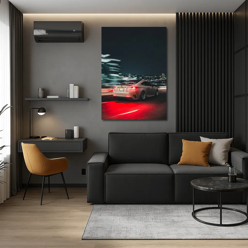 Lexus RC Night City Street Racing – Wall Art