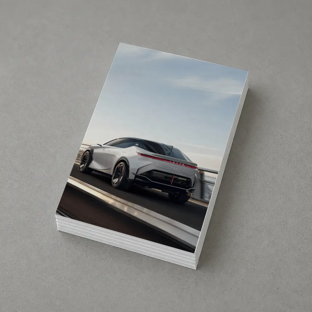 Lexus Concept Car On Open Road – Postcards
