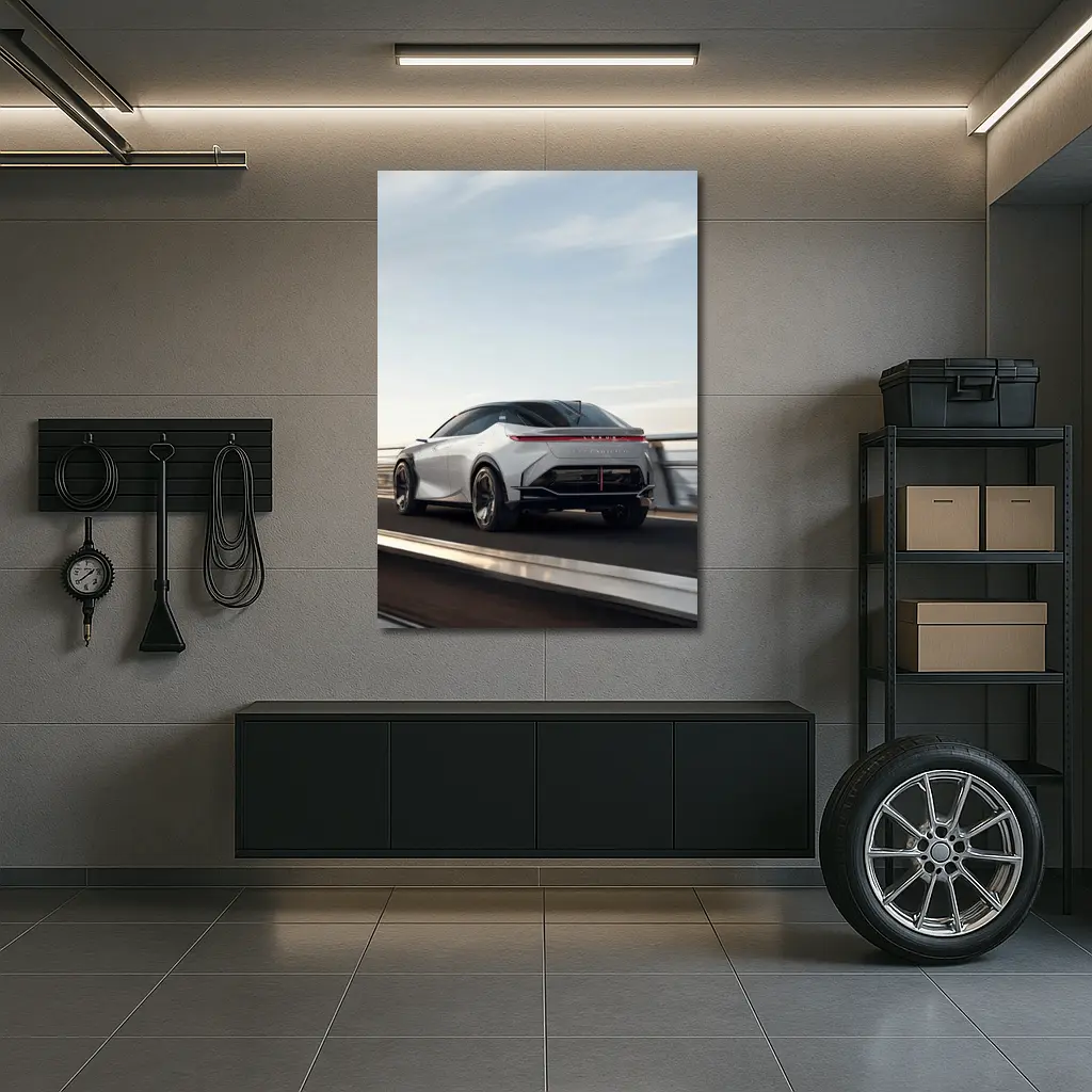 Lexus Concept Car On Open Road – Wall Art
