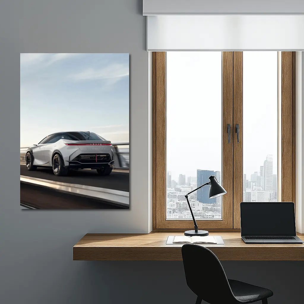 Lexus Concept Car On Open Road – Wall Art