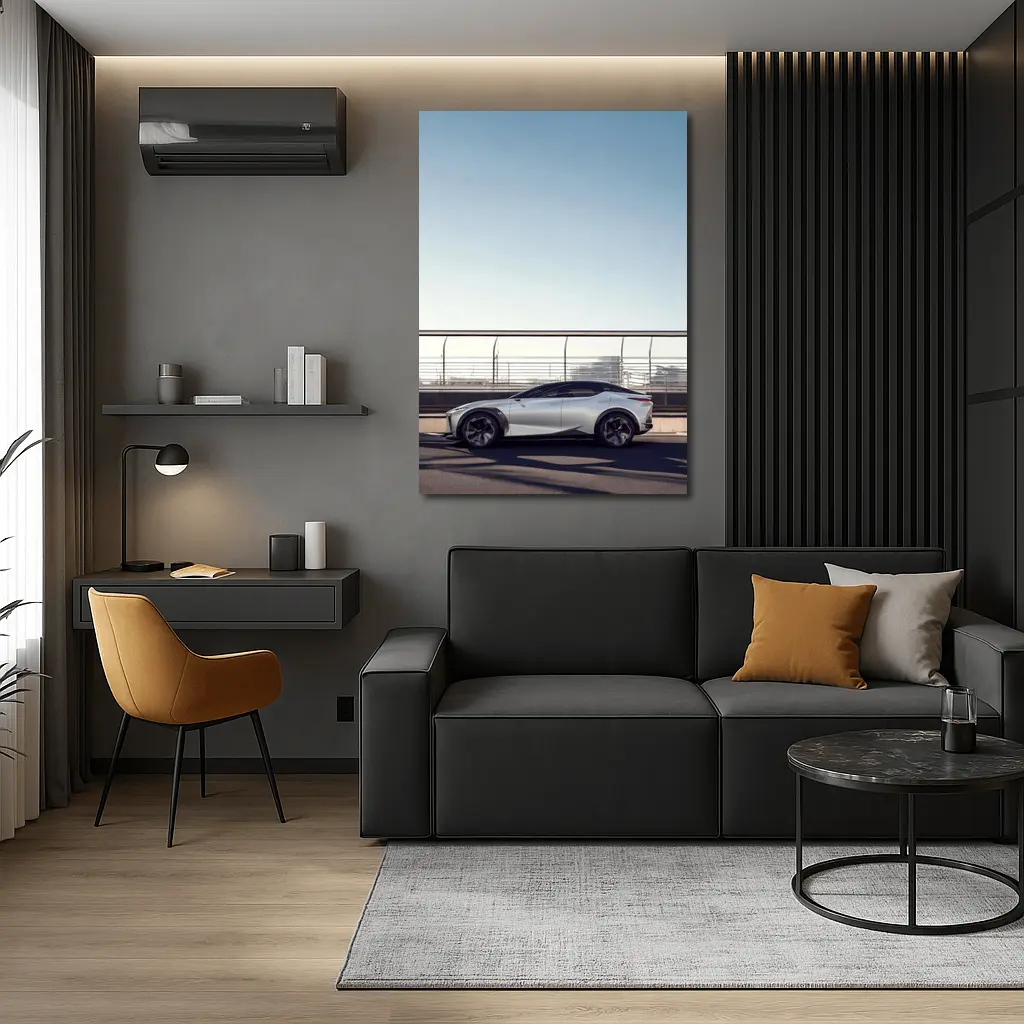 Lexus Concept SUV Silver Side Profile Road – Wall Art
