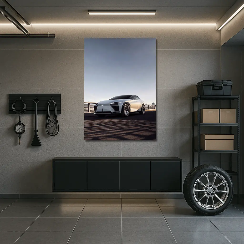 Lexus LF-Z Concept Car on Bridge – Wall Art