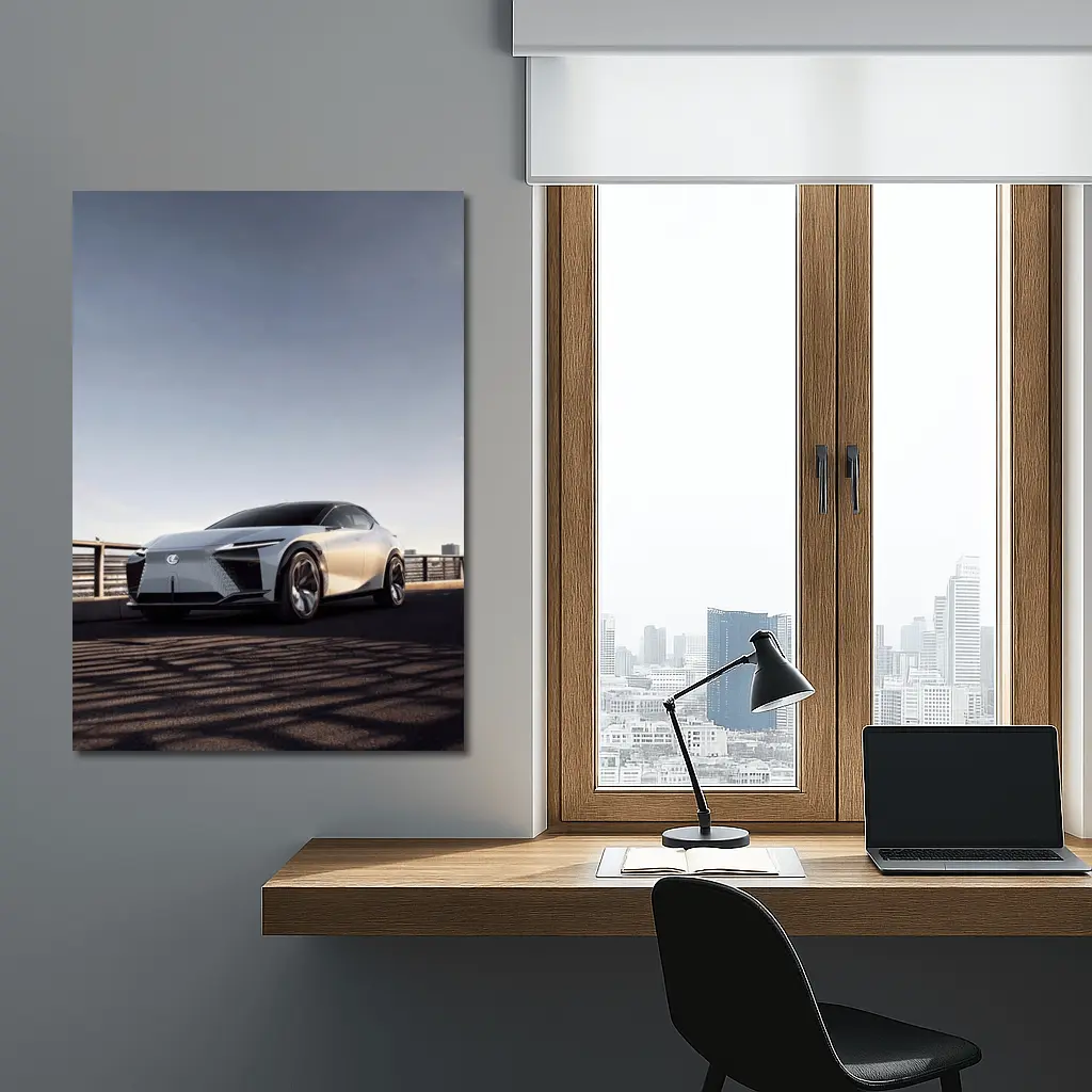 Lexus LF-Z Concept Car on Bridge – Wall Art