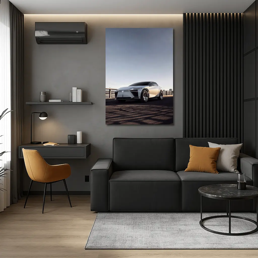 Lexus LF-Z Concept Car on Bridge – Wall Art
