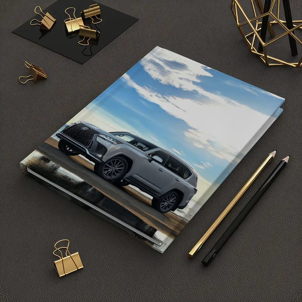 Lexus LX Silver SUV Parked Beach Shore – Notebooks