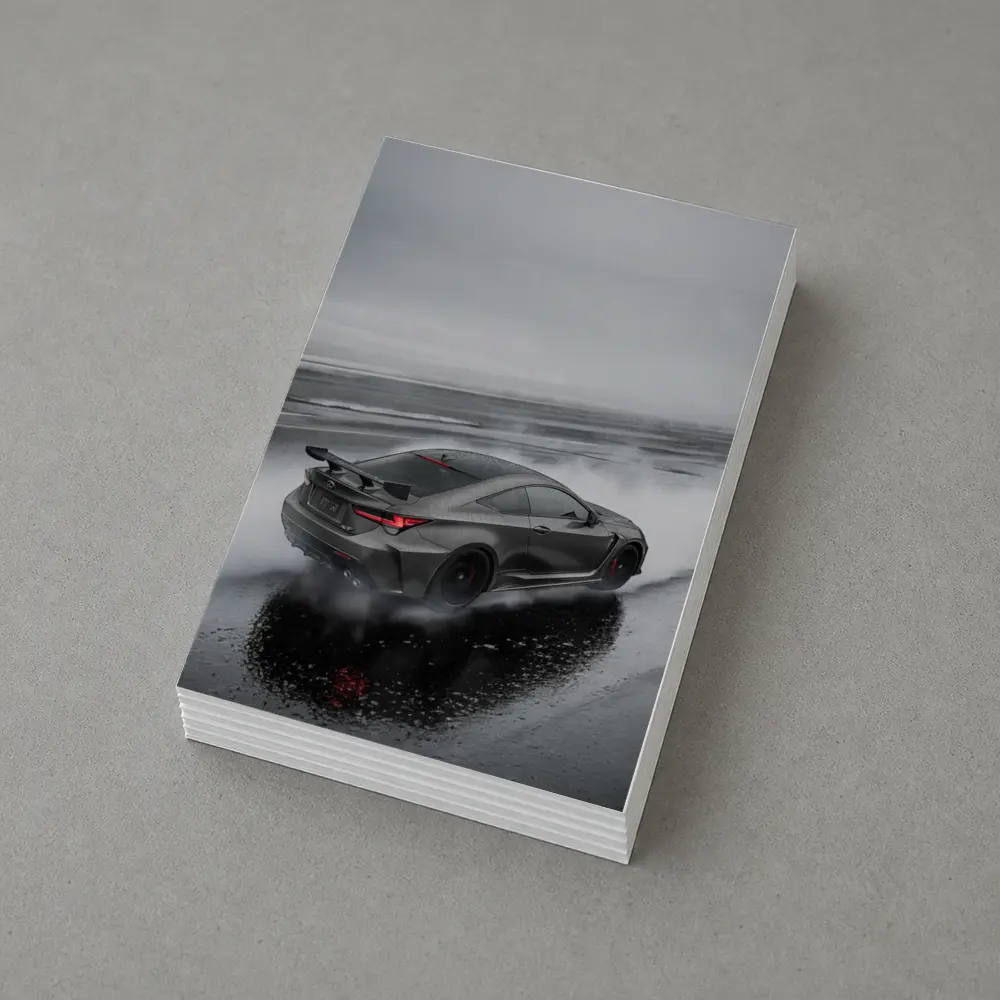Lexus RC F Drifting in Rainy Weather – Postcards