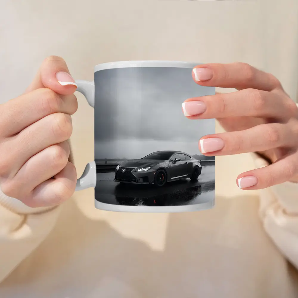 Lexus RC F Wet Road Overcast Day – Mugs