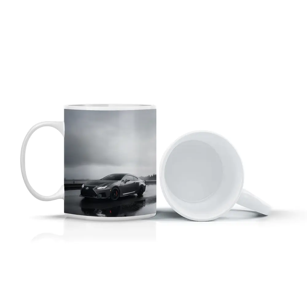 Lexus RC F Wet Road Overcast Day – Mugs
